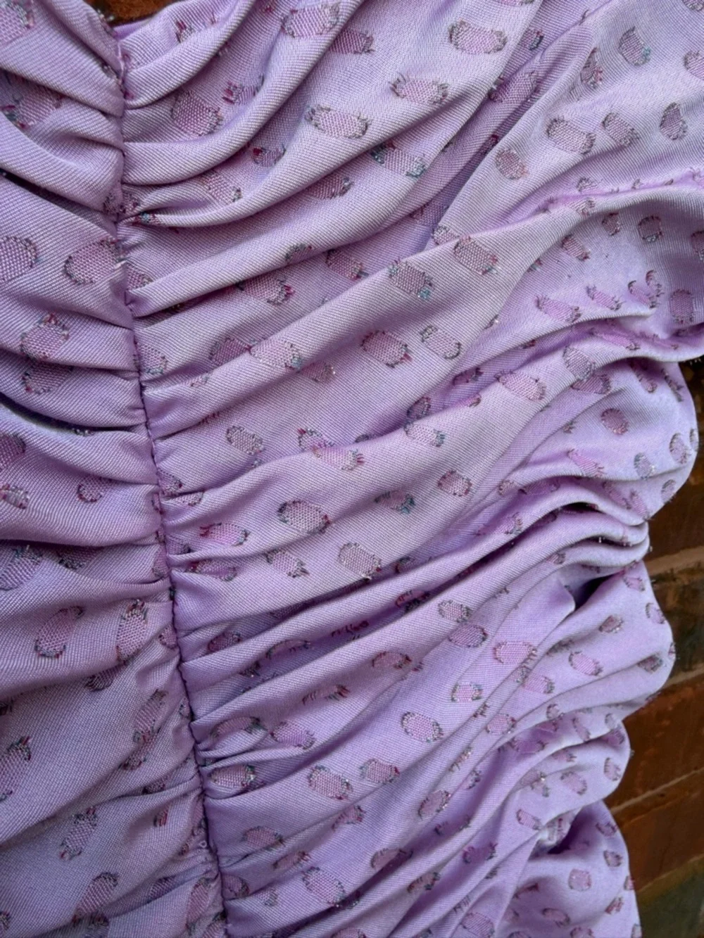 HUTCH dress cocktail Wren Mini Dress In Lilac Ruched Off Shoulder Puff Sleeve